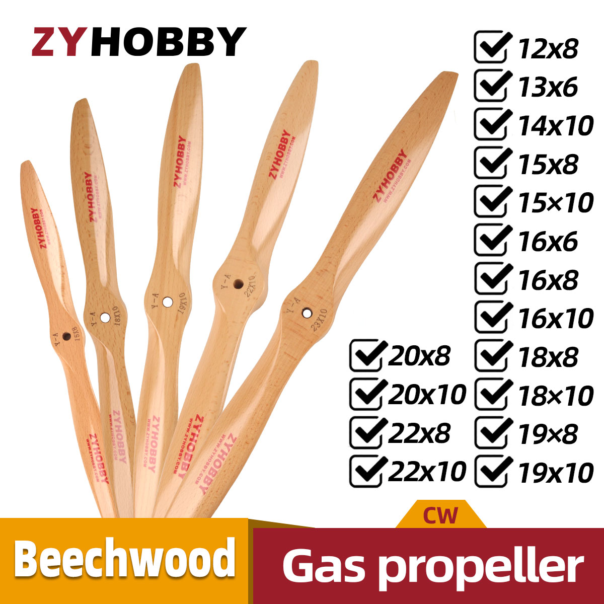 Propeller Balancer Tool - 1 pièce Hélice en bois CW