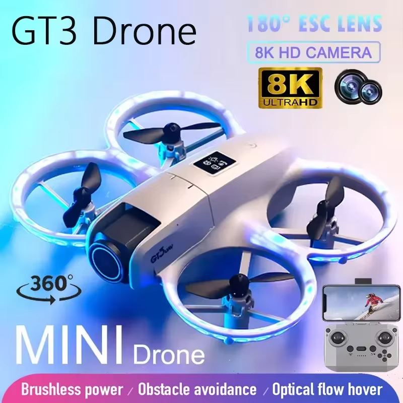 Drone Gt3 Rc - Nouveau Mini Drone GT3 8K HD