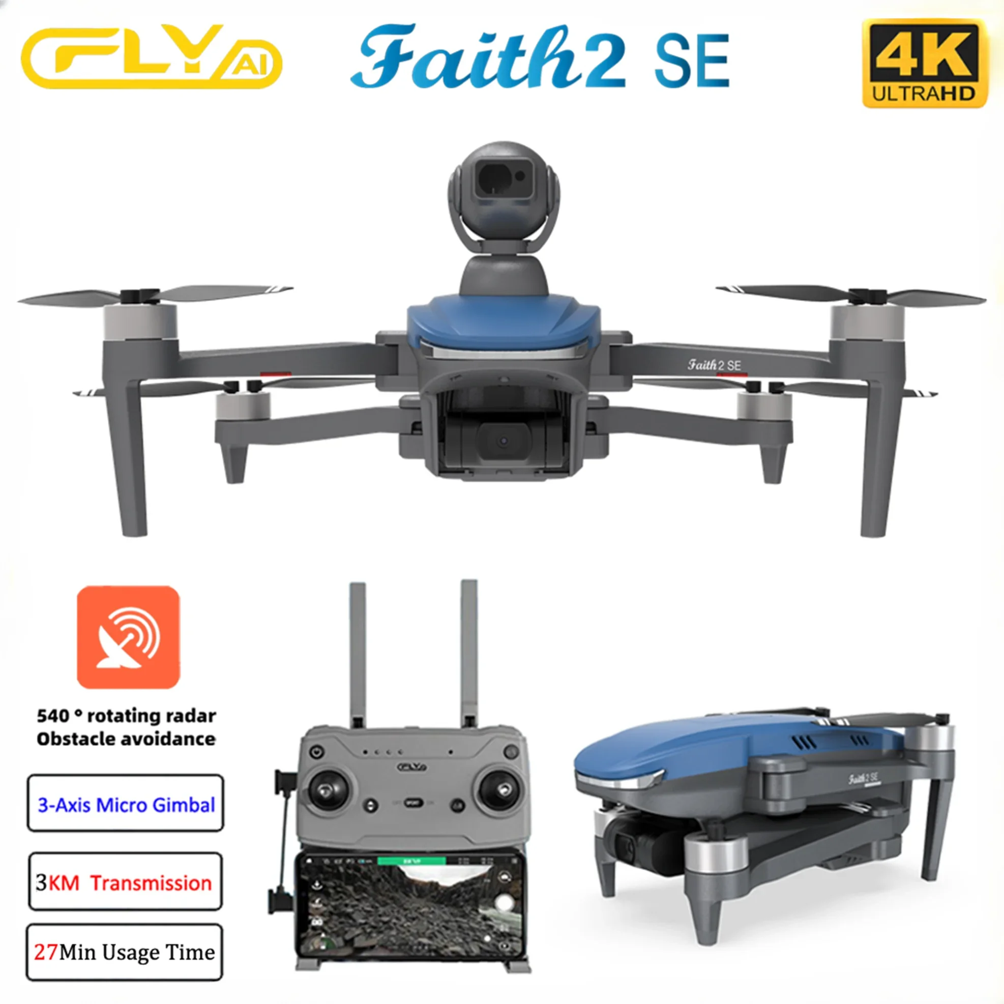 Drone Rc Fpv Manual - Faith 2 SE avec 540 °