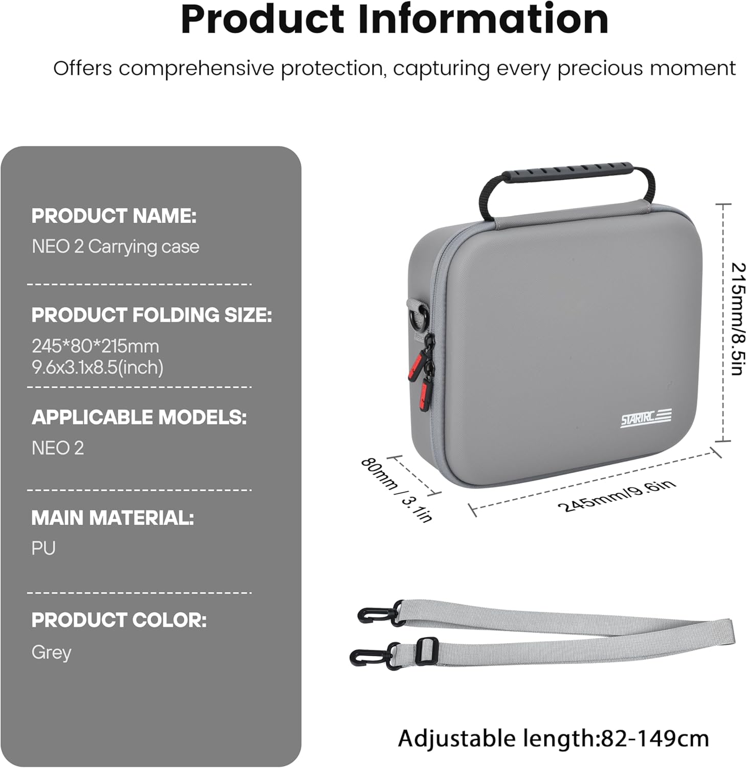 STARTRC Neo 2 sac à bandoulièr - Drone Carrying Bag avis et prix